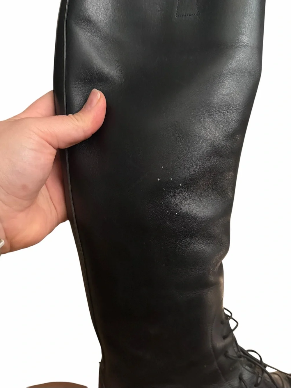E. Vogel NYC Custom Tall Riding Boots Black Leather Equestrian Size 8.5-9